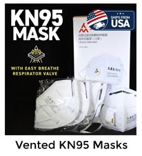 Vented KN95 Masks